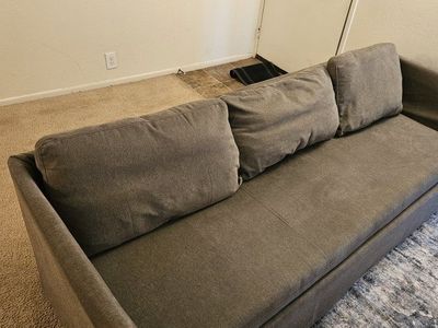 Couch sofa grey 84in, good condition $70 OBO