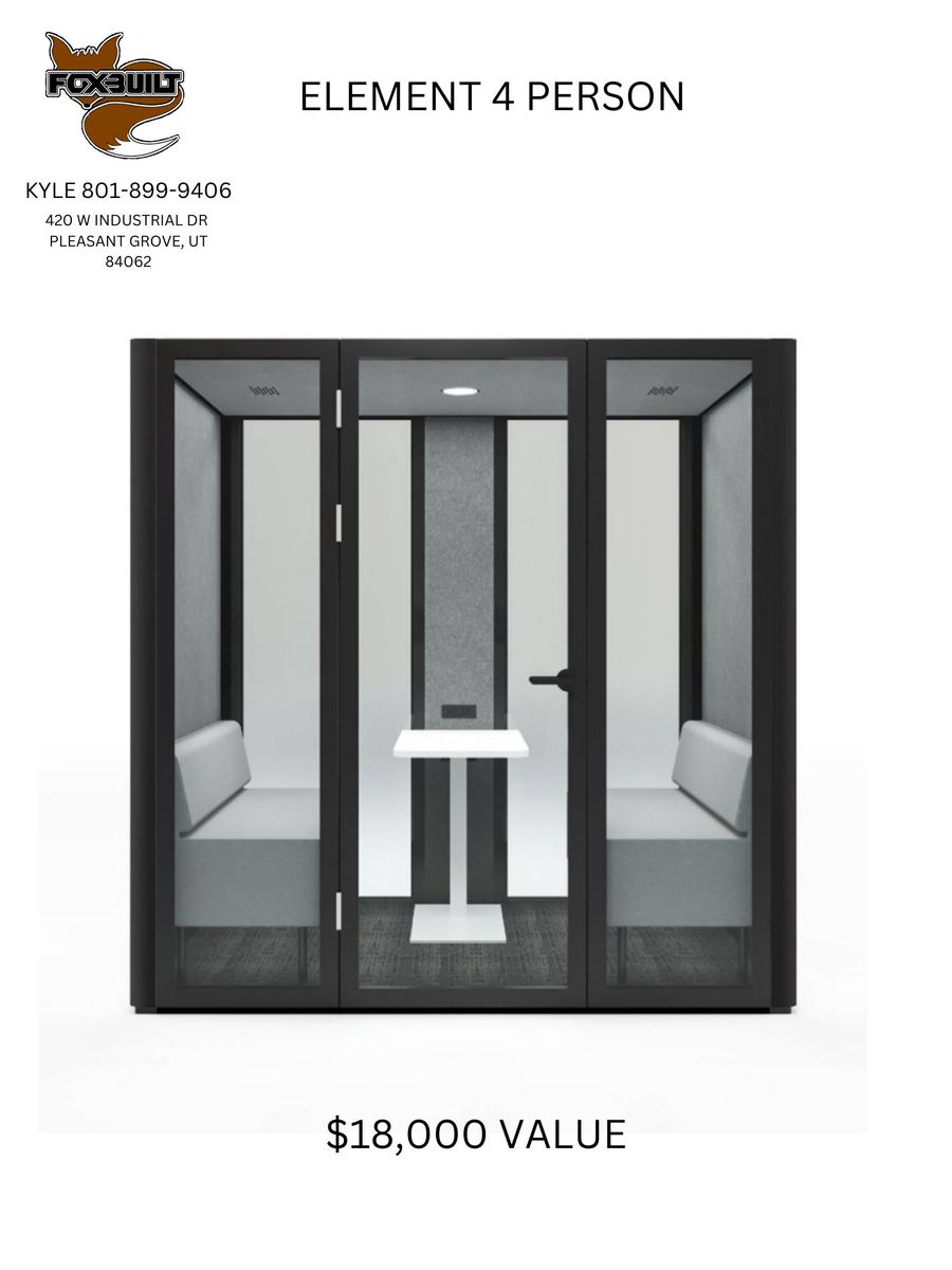 Element 4-Person Office Pod Meeting Booth
