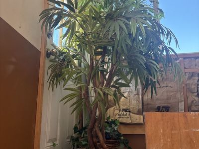 Large Artificial Ficus Tree in Decorative Square Planter - Lifelike Faux Plant Decor
