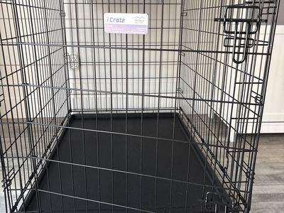 Big Dog Crate - Black, Size 42" L x 28" W x 30" H - Pet Training