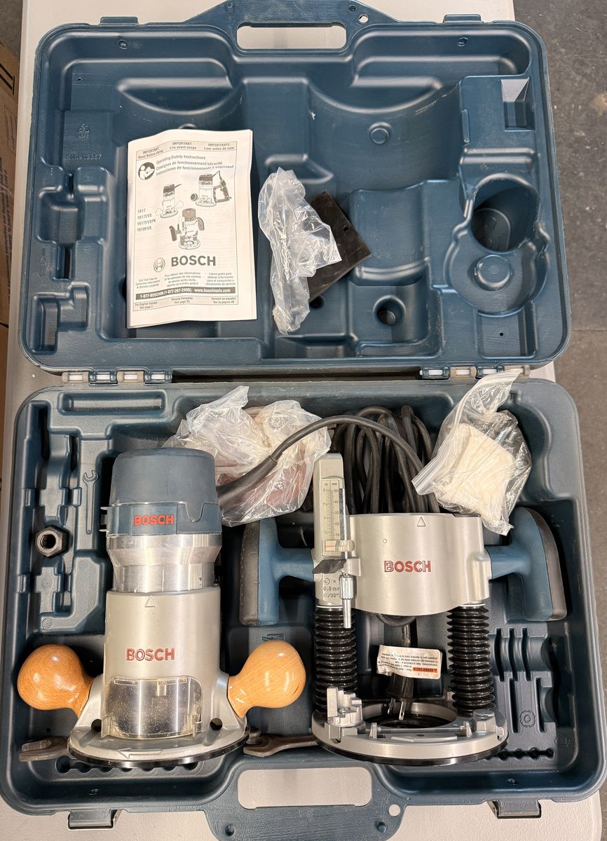 Bosch 1617EVS Router and RA1181 Router Table Bundle