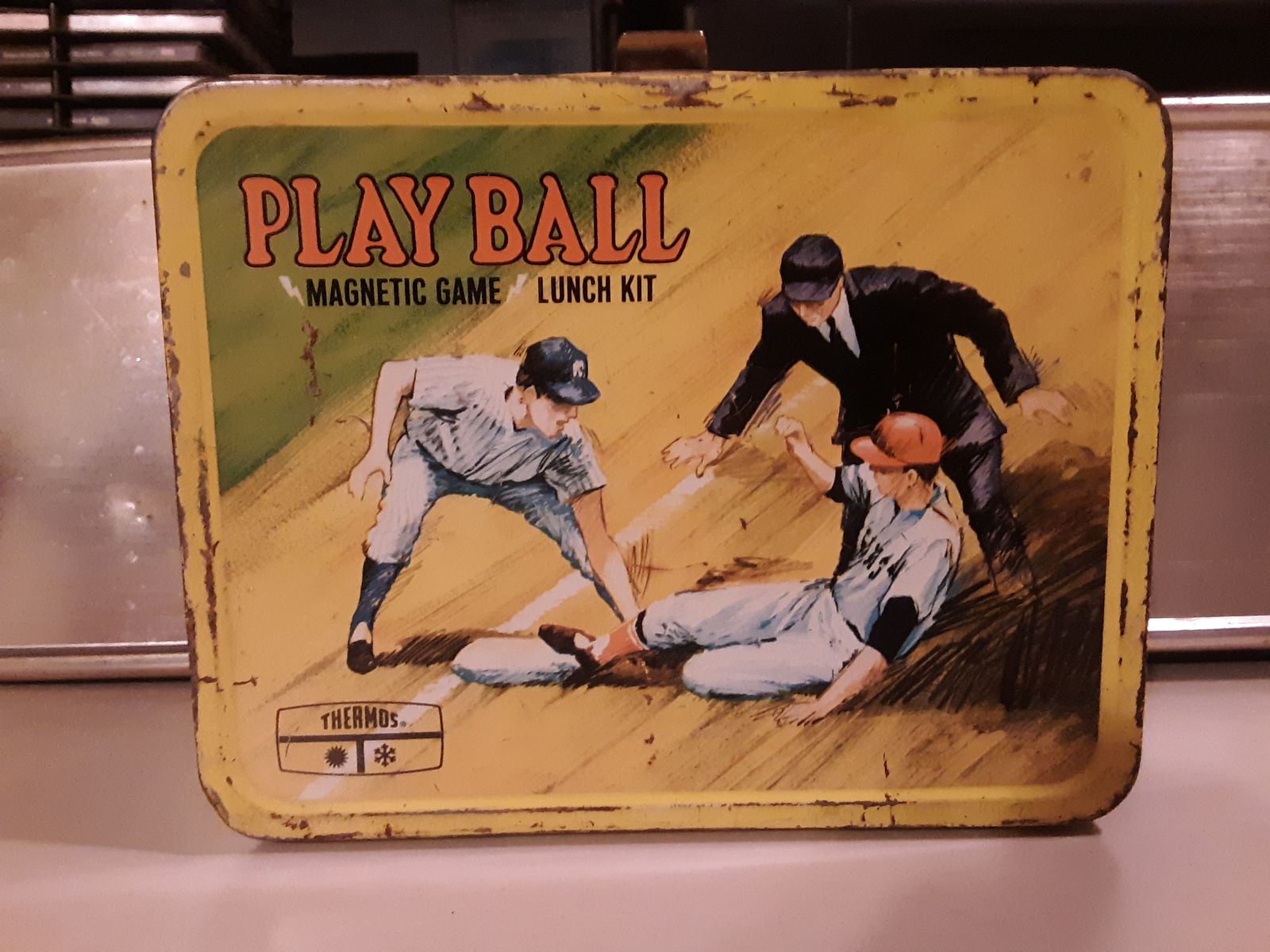 Vintage 1969 Lunch Box Play Ball with Thermos