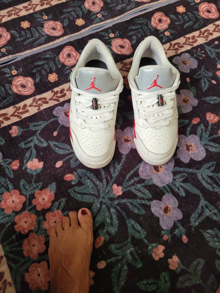 Nike Air Jordan Spizike Low White Red Men's Size 9 US Used