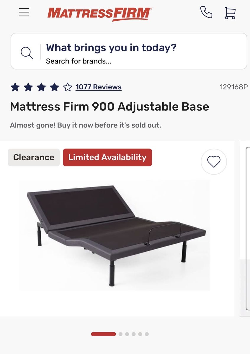King Size Adjustable Base Mattress Firm 900