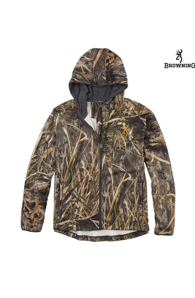Browning Wasatch Fleece Jacket (L) - Mossy Oak Shadow Grass Habitat