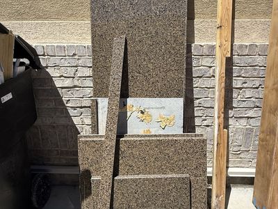 Granite counter pieces