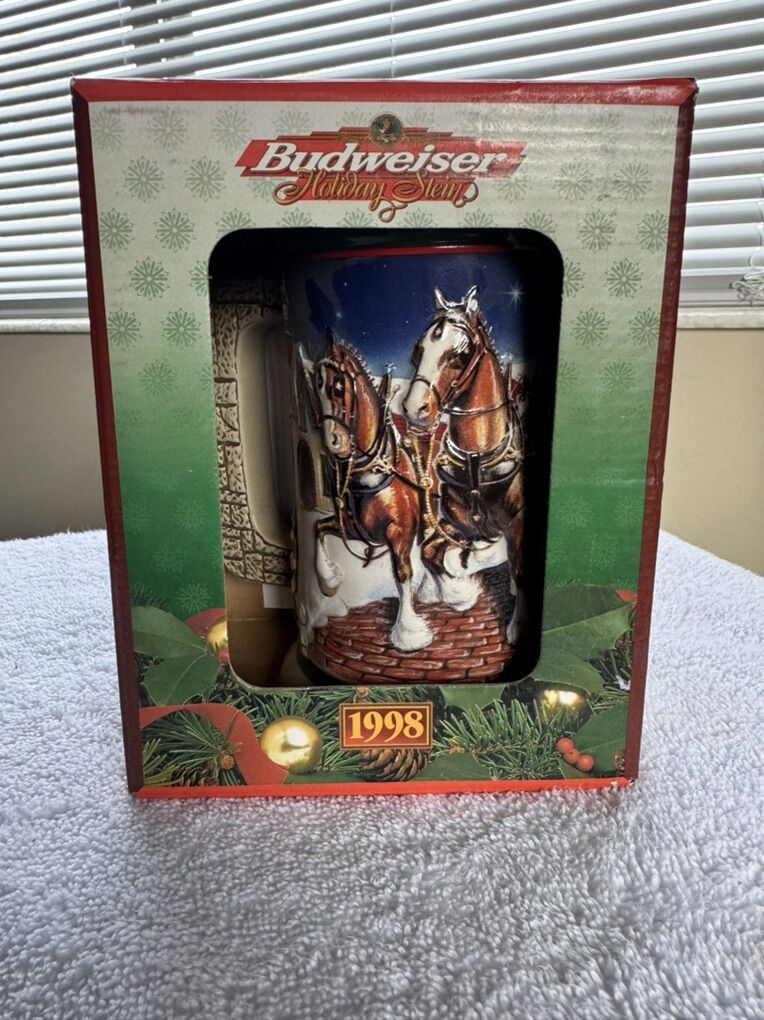 Budweiser Stein 1998 Holiday