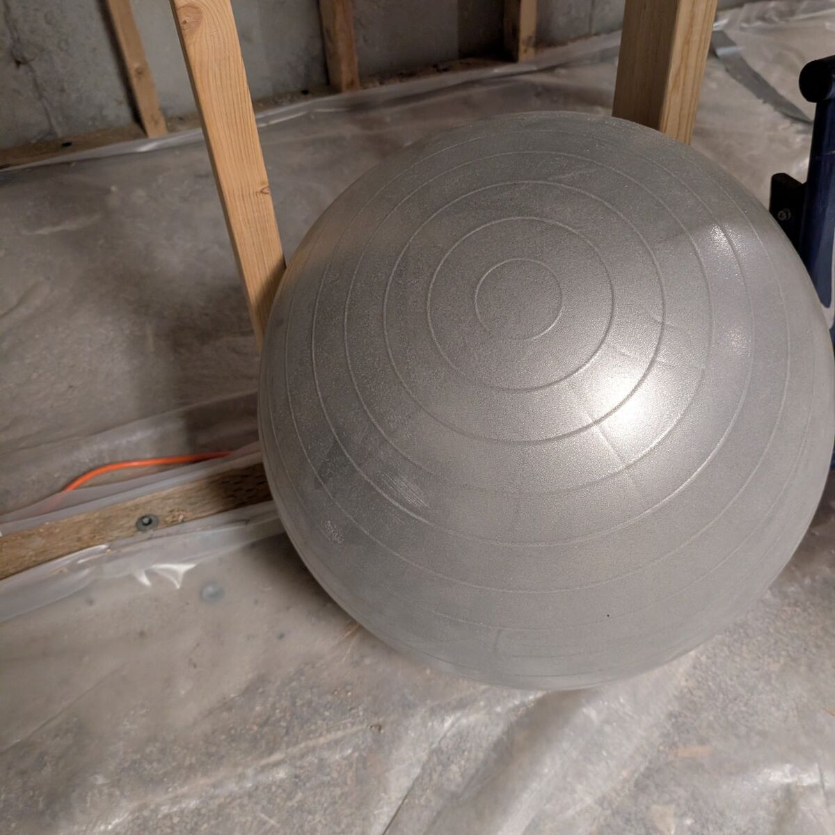 Exercise / Stability Ball – Silver, Anti-Burst