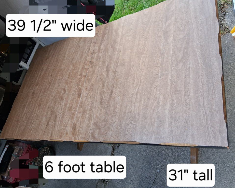 All wood kitchen table