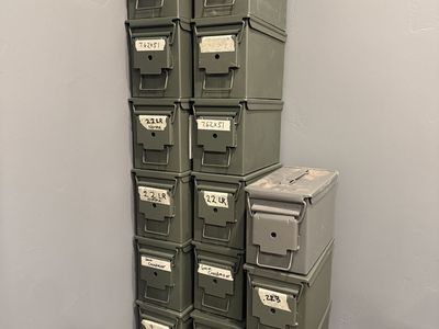 .50 Caliber OD Green Metal Ammo Can - 12x6.125x7.25 inches Storage Box