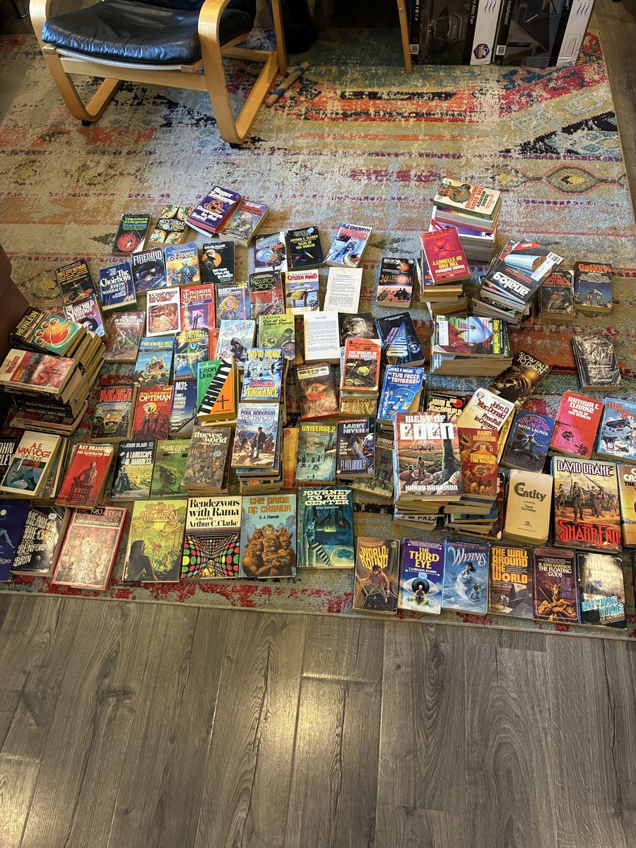 Lot of 231 50s-90s sci-fi books