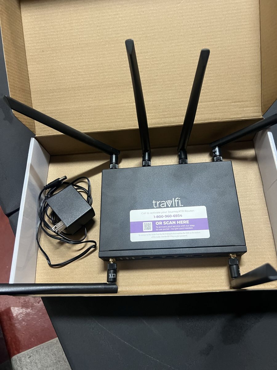 Travlfi JourneyXTR Router - No SIM Card Needed, Easy Activation