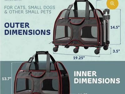 2 bags for cats or dogs