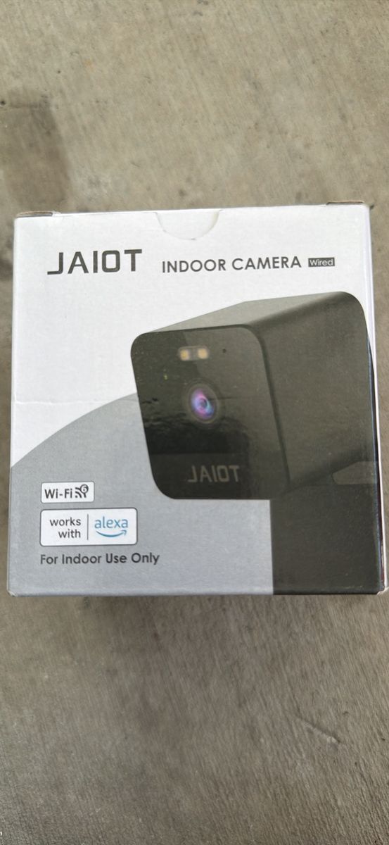 JAIOT Indoor Wired Security Camera - Works with Alexa, Wi-Fi 2.4/5.8GHz, USB-C Power