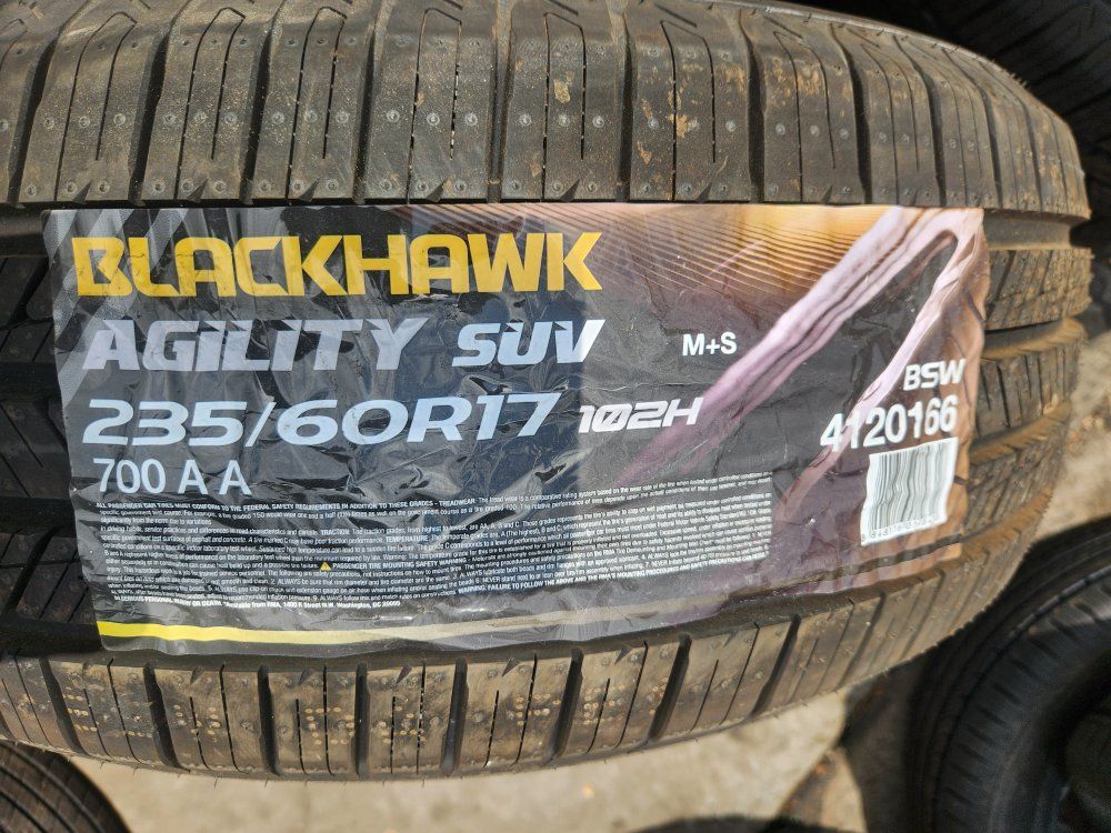 235/60r17 blackhawk agility suv