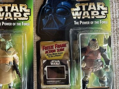 90’s Star Wars Kenner Power of the Force Gamorrean Guard Action Figure (Freeze Frame) Green Card