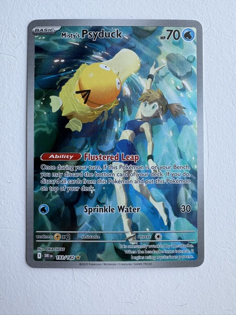 Pokemon Mistys Psyduck 193 /182 Destined Rivals NM