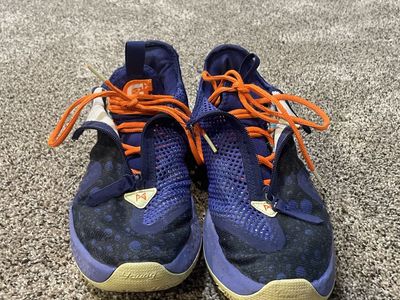 Nike PG 4 Gatorade Paul George Basketball Shoes Purple Orange Mens Size 11