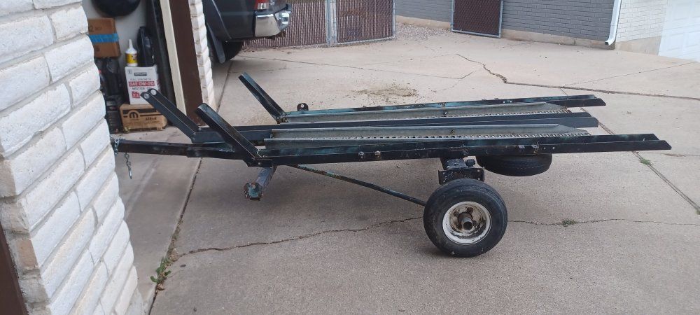 Utility Trailer for 3 Motorcycles or Dirt Bikes - Heavy Duty Steel Frame