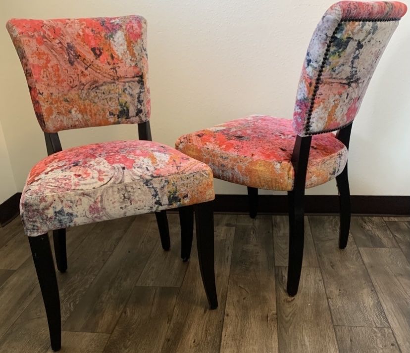 Timothy Oulton Mimi Chairs - Velvet Pair