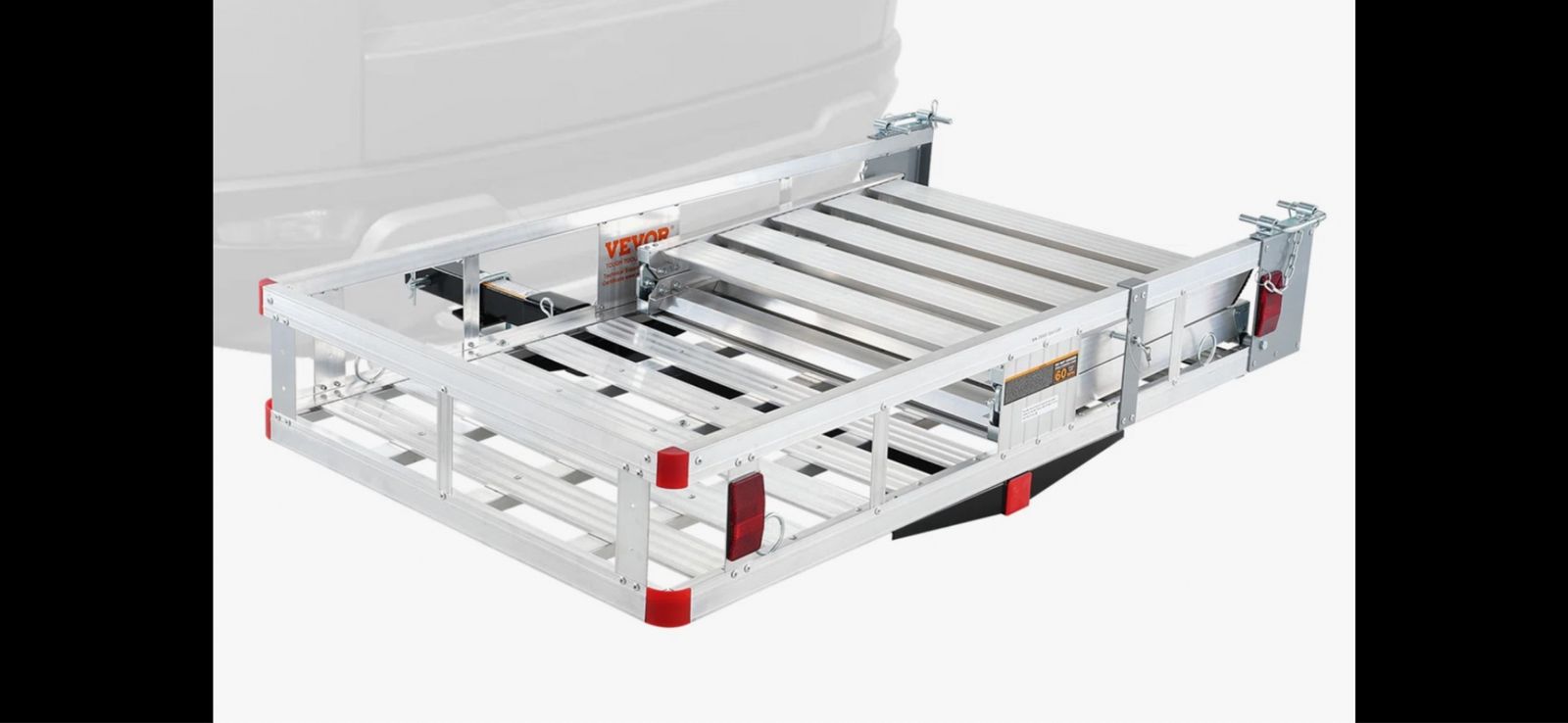 Metal Foldable 53.3" L Van Ramp Aluminum Mobility Scooter Cargo Carrier