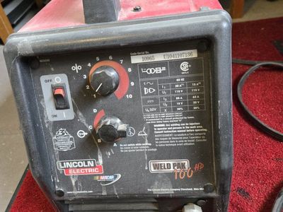 welder and hood