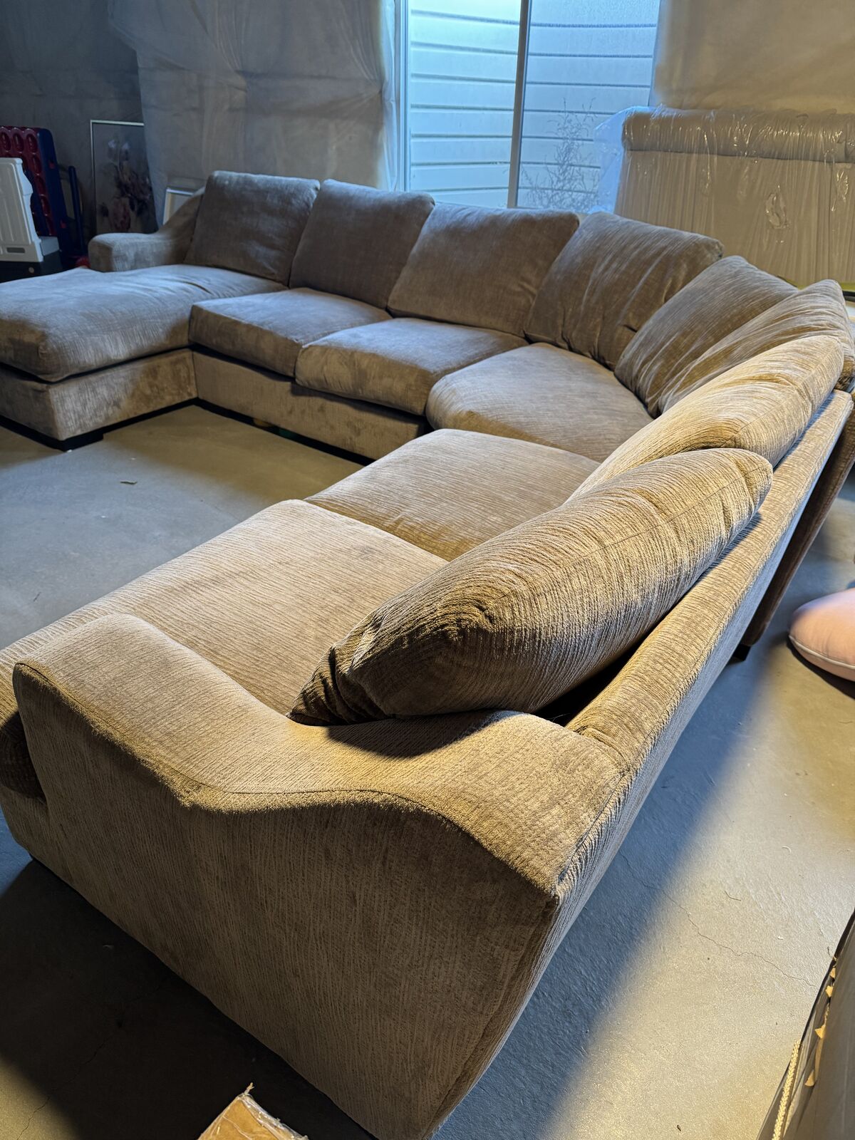 Large theatre room couch