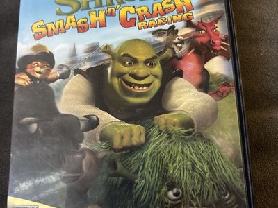 Shrek Smash N' Crash Racing - Sony PlayStation 2 (PS2) Complete in Case CIB