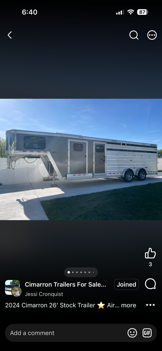 2024 Cimarron 26’ Stock Combo