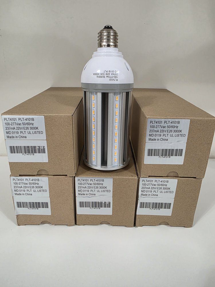 PLT (6pcs) Led Corn style bulbs 22w 2700lm 3000k