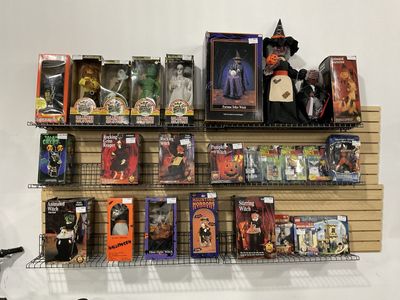 Various Halloween Display Figures & Decor - New in Box | Witches, Grim Reaper, Monsters