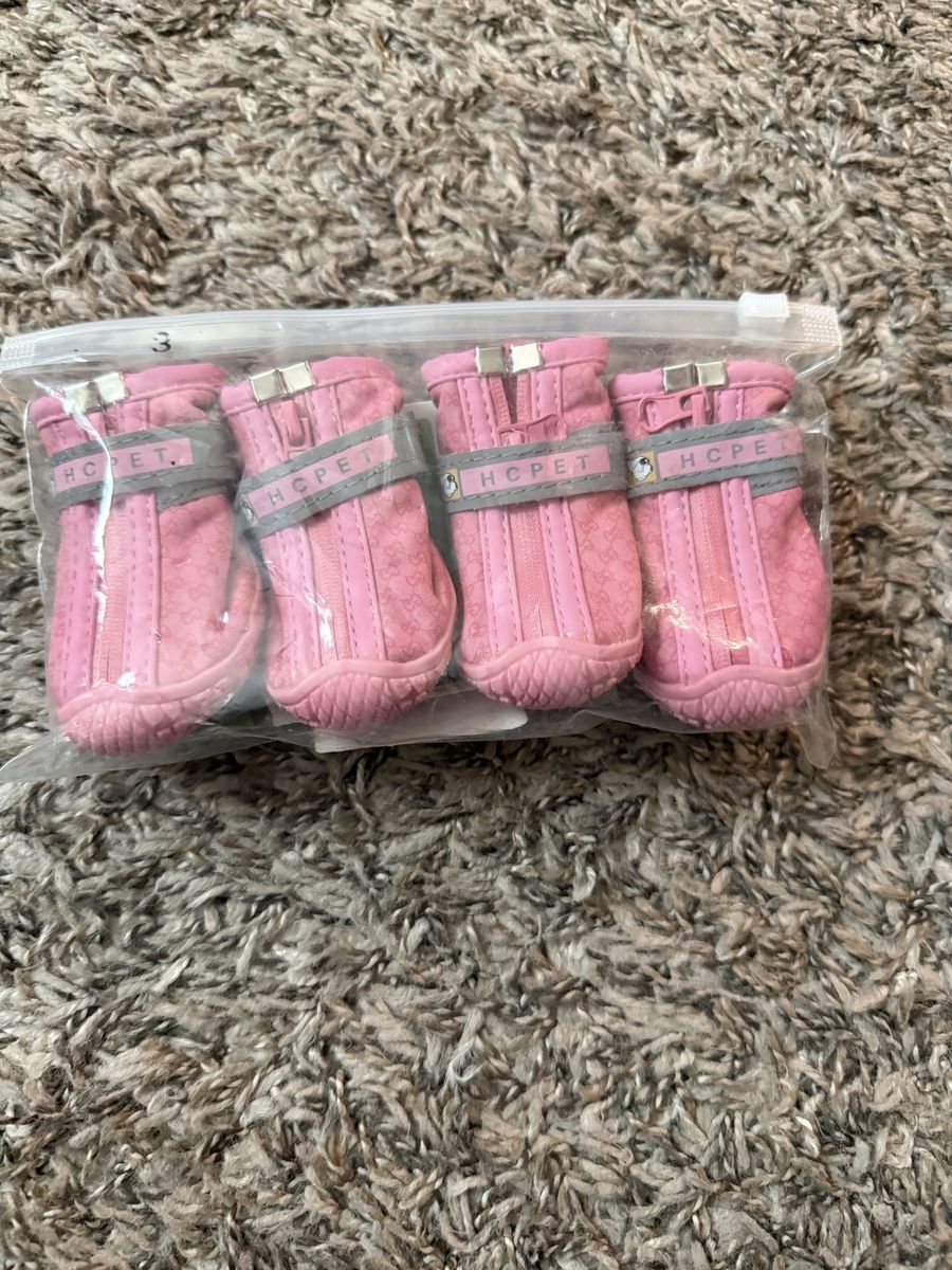 HC Pet Small breed dog pink size 3 shoes