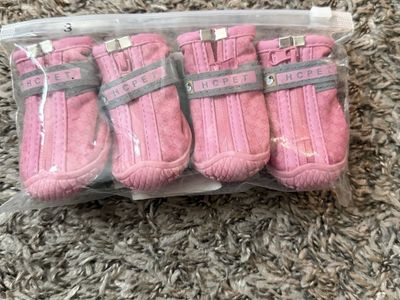HC Pet Small breed dog pink size 3 shoes
