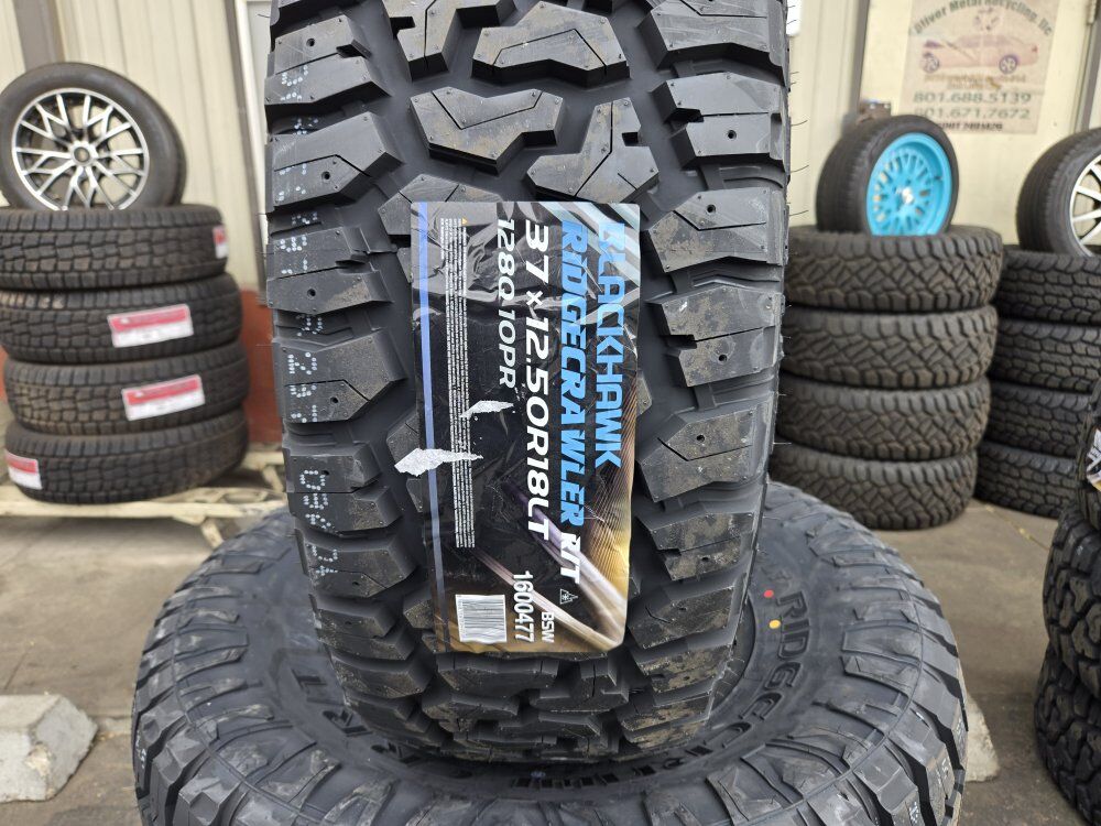 SET 37X12.50R18LT BLACKHAWK RIDGECRAWLER R/T