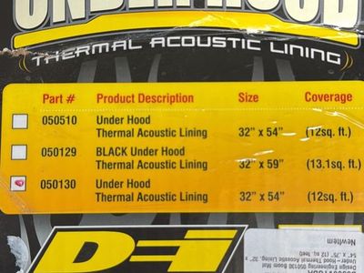 DEI Underhood Thermal Acoustic Lining Heat & Sound Insulation 32" x 54" Part 050130