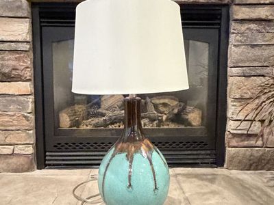 Brown and Teal Lamp