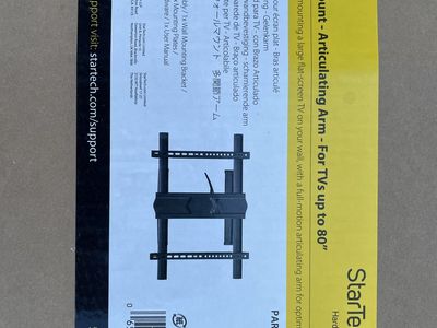 StarTech TV Wall Mount Articulating Arm For TVs Up To 80 Inch Part FPWARTS1
