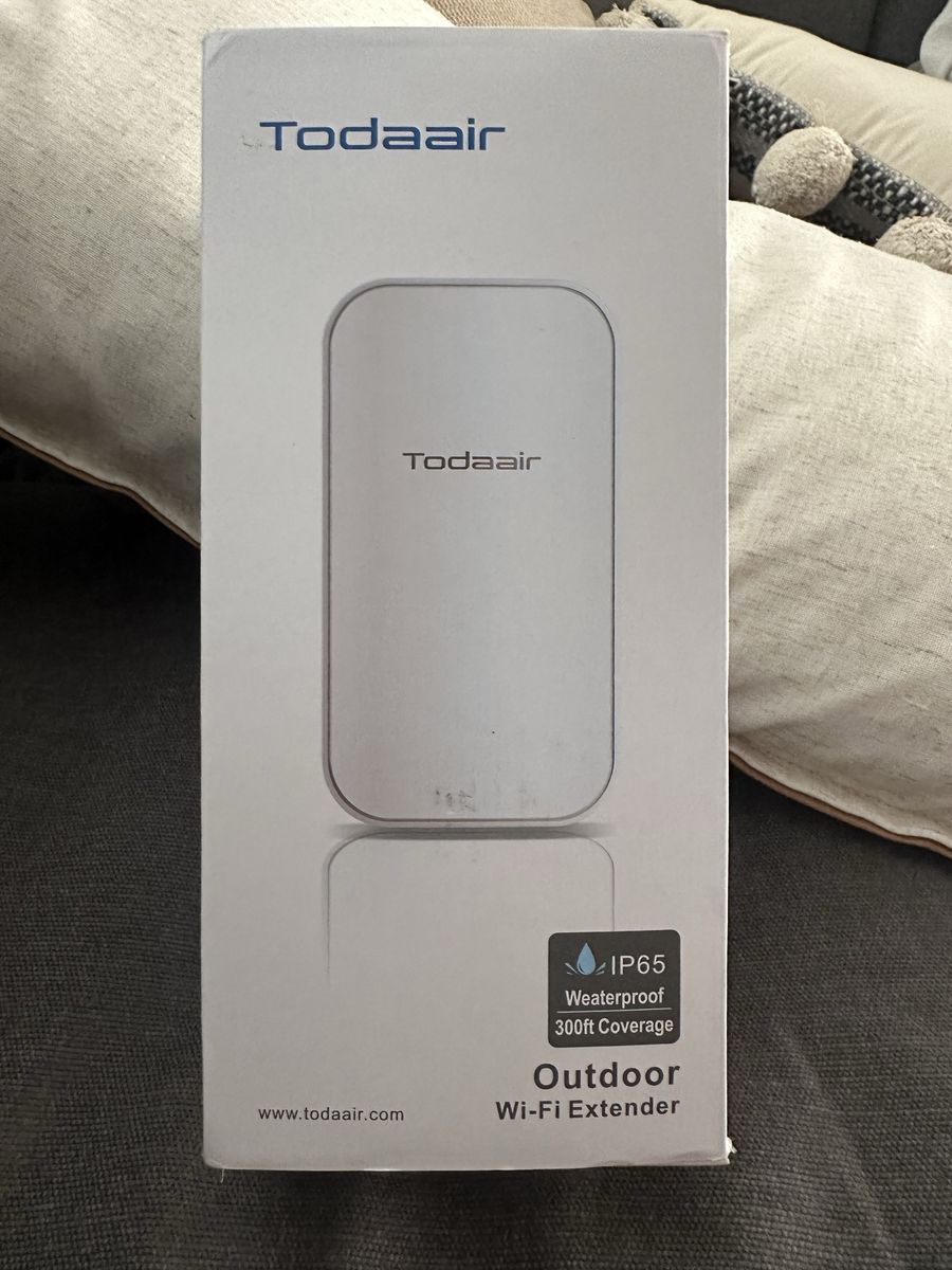 Todaair Outdoor Wi-Fi Extender - IP65 Waterproof, 300ft Coverage