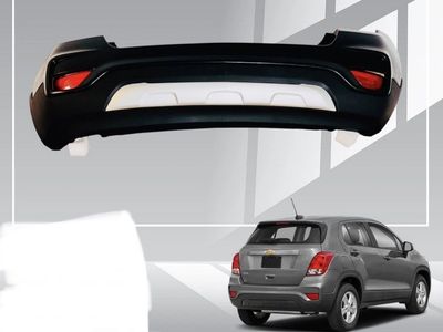 Chevrolet Trax Rear Bumper (2017-2022) - Black/White with Reflectors