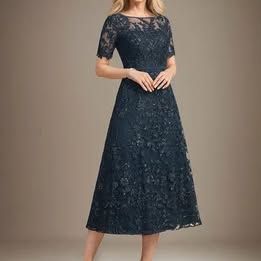 Navy Blue Formal Dress - Size 12