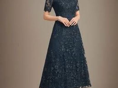 Navy Blue Formal Dress - Size 12
