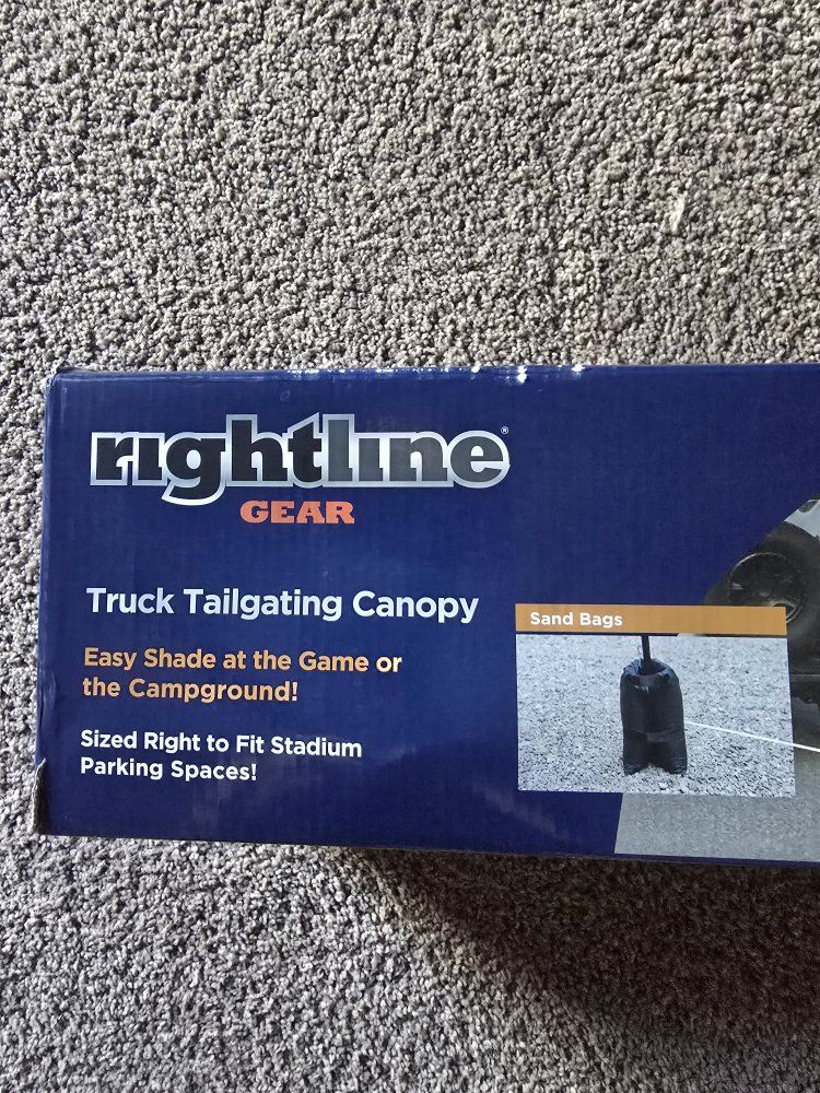 Rightline Gear Truck Tailgating Canopy 9.5' L x 6' W - Stadium Parking Space Fit