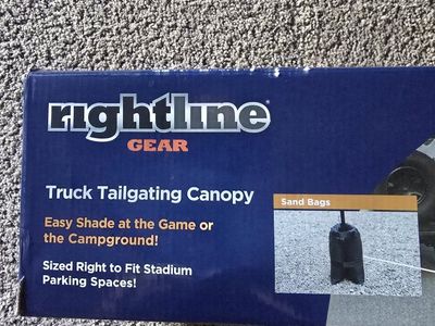 Rightline Gear Truck Tailgating Canopy 9.5' L x 6' W - Stadium Parking Space Fit