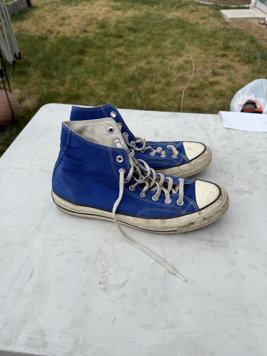 Converse Chuck Taylor All Star 70 High Top Blue Sneakers Men's Size 9 women’s size 11