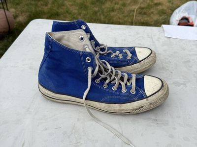 Converse Chuck Taylor All Star 70 High Top Blue Sneakers Men's Size 9 women’s size 11