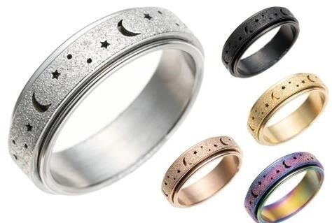 Lot of 72ct Titanium Steel Rings