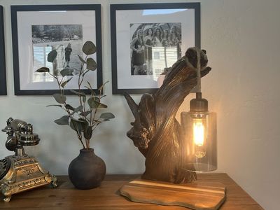 Custom rustic lamp