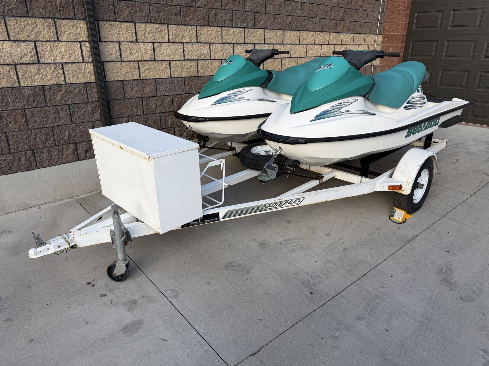 2 2001 SeaDoo GTS’s W/ Trailer 