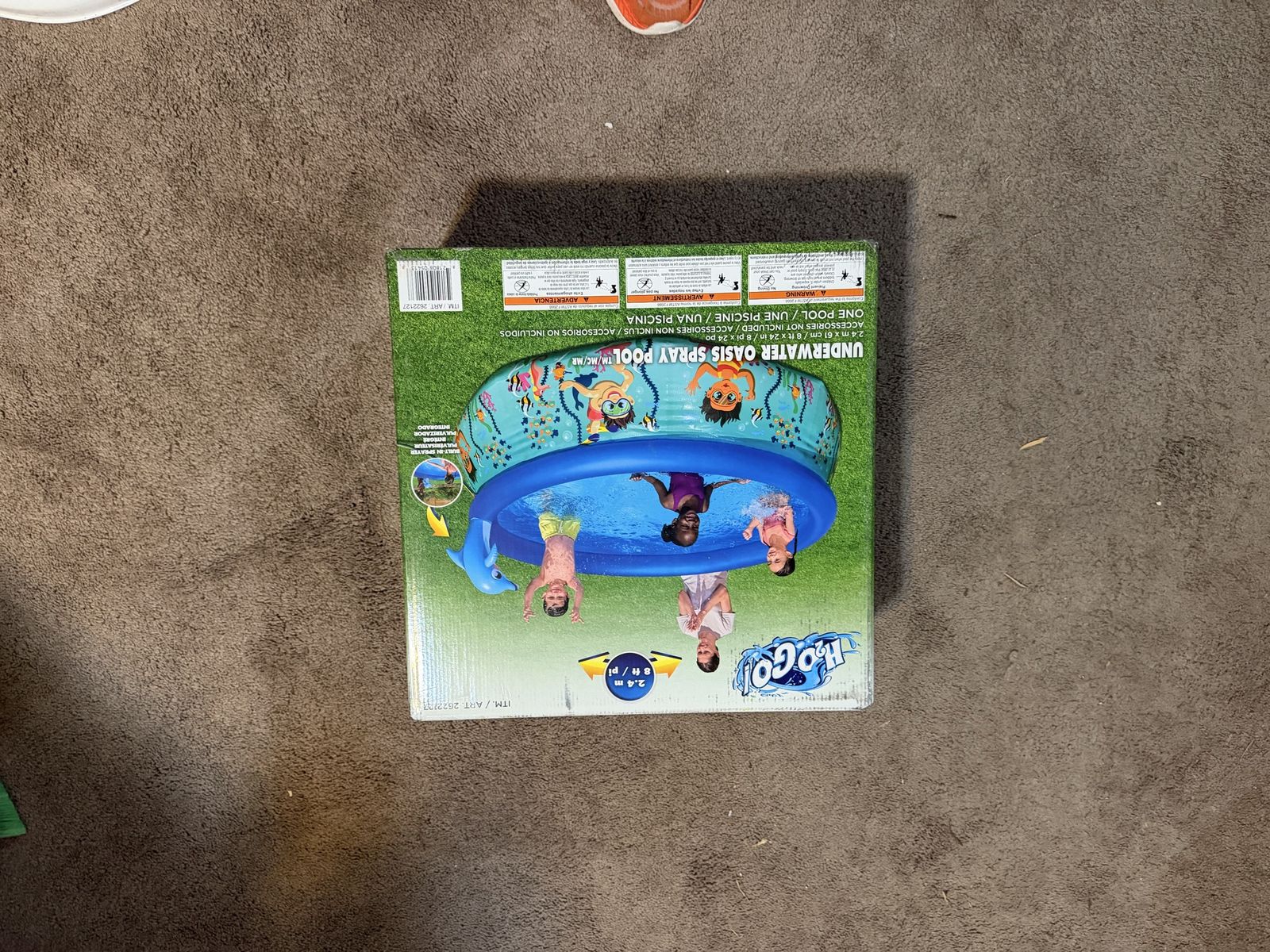 Brand new 8ft x 24" inflatable pool