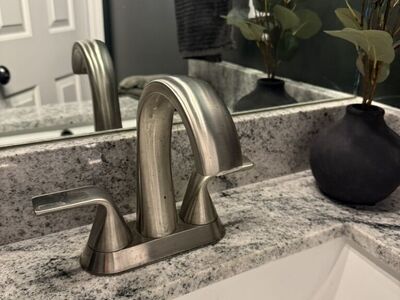Silver Bathroom Faucet